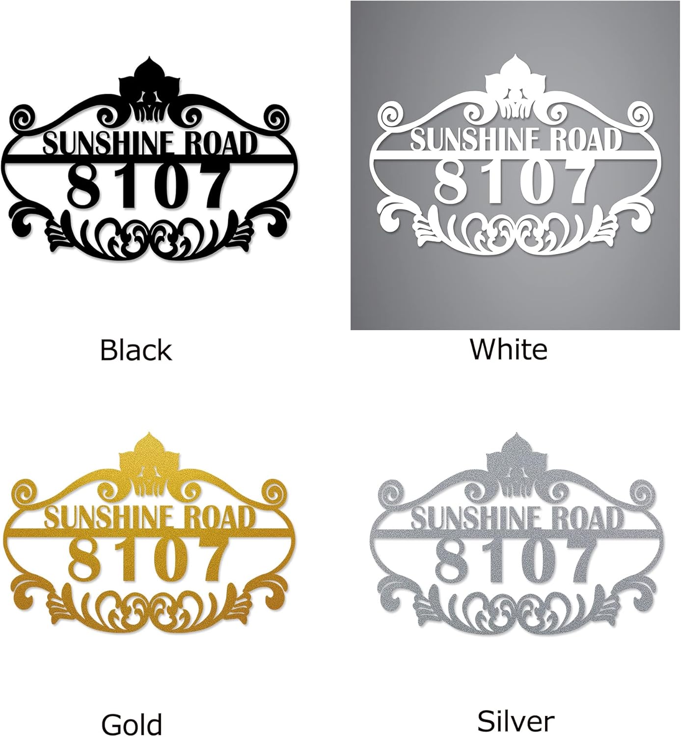 Personalized Vintage Styling Metal House Numbers for Outside - Custom Metal Address Sign - Address Numbers for House - Address Plaque - Housewarming Gift New Home