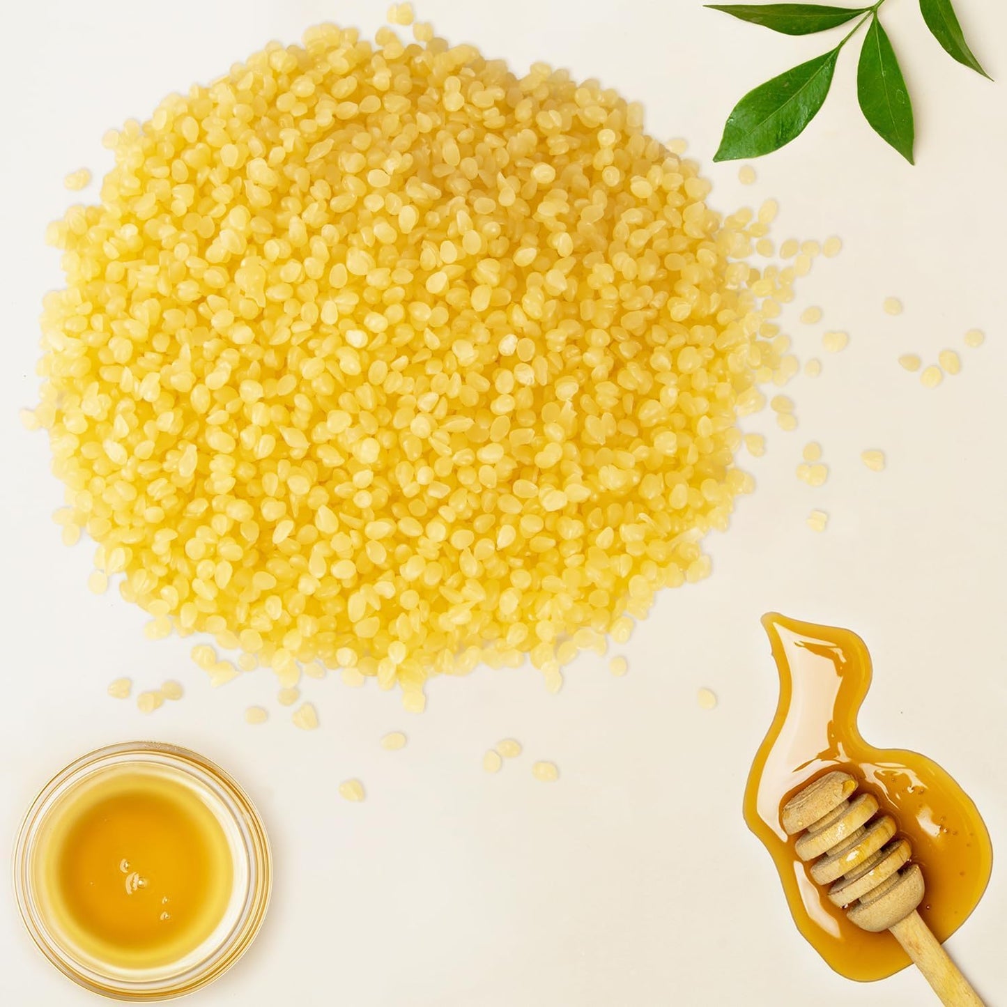 5-lb Pure Yellow Beeswax pellets - for Candles in All Shapes and Sizes, Beeswax Balm, Lip Balm, soap Making Supplies,Craft Projects DIY (80 oz.)