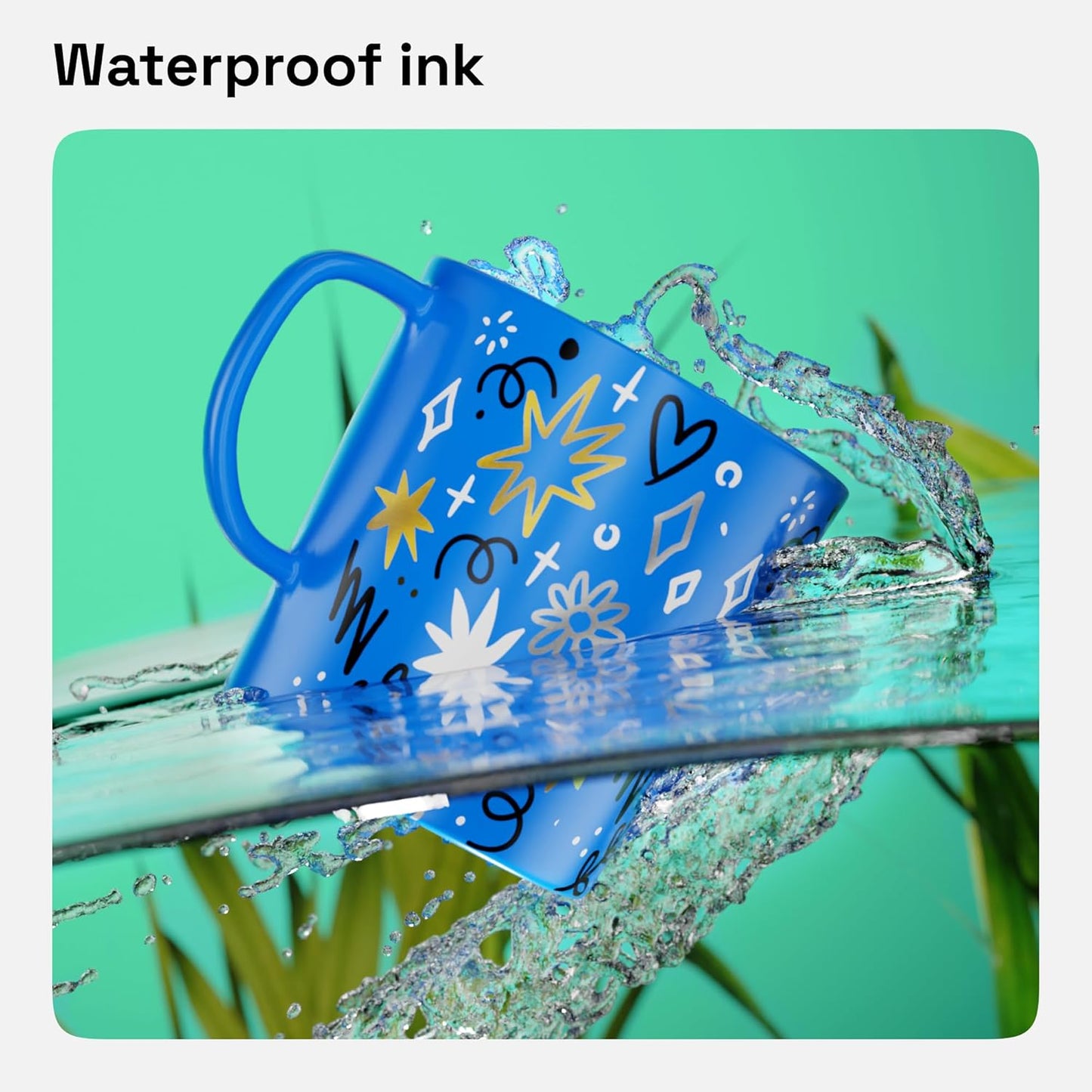 ARTISTRO 2 White Permanent Marker - Waterproof Markers for Tire, Fabric, Rocks, Glass, Ceramic, Wood, Paper - Oil Based Paint Pens - Extra-Fine Tip 0.7mm