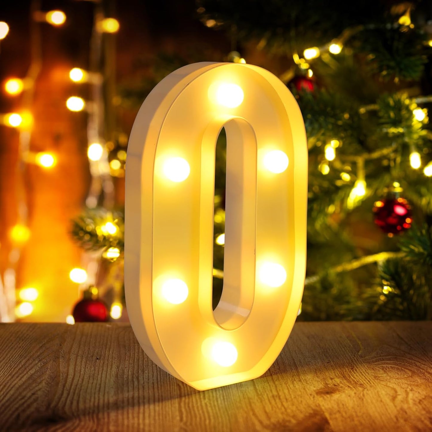 Light Up Letters O,LED Sign Marquee Letters 26 Alphabet for Party Birthday Name,Wedding,Christmas Decorations,Personalized Name Sign Letter for Centerpieces Table and Wall Decor