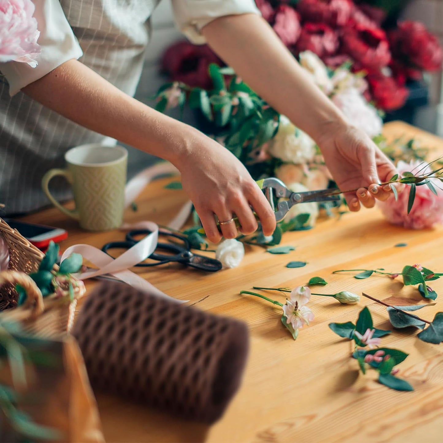 3 Roll 164 Feet Floral Wire Rustic Vine Bind Wire, Three Different Sizes for Flower Bouquets, Wreath Making, Gift Wrapping, and DIY Craft Projects (Dark Brown)