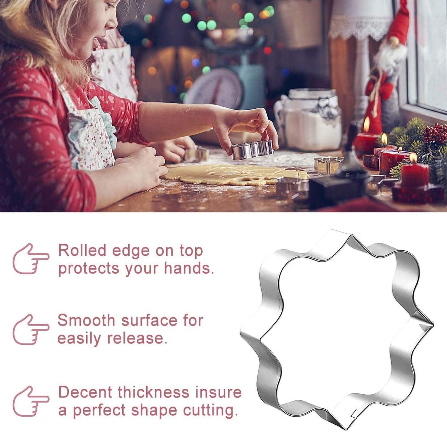 8 PCS Plaque Frame Cookie Cutters, Stainless Steel Plaque Plate Cookie Cutter Fondant Cake Decorating Tools for Birthday Wedding Baby Shower Christmas Cookies Fondant Decorations