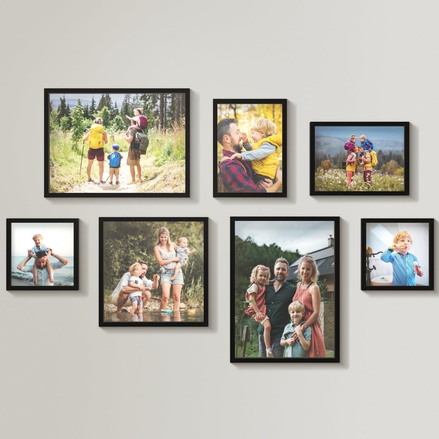 Mixtiles Official - Custom Photo Tiles - Personalized Printed Photos - Magnetic Wall Frames - Adhesive Sticker, No Nails - Various Sizes and Frames - wild-visual-7-Tile - Black Frame