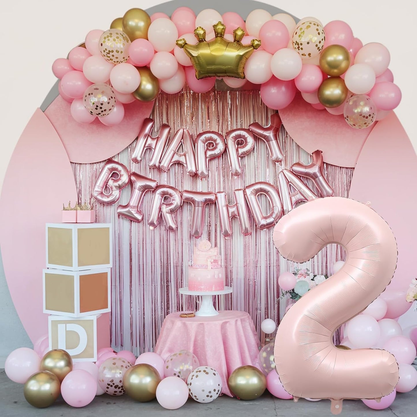 Pink 40 Inch Balloon Number 2, Large Dusty Retro Pastel Pink Foil Number 2 Balloons Set 0-9 for Girls, Digital 2 Helium Balloon for Boho Baby Shower Anniversary 2nd Coquette Birthday Party Decorations