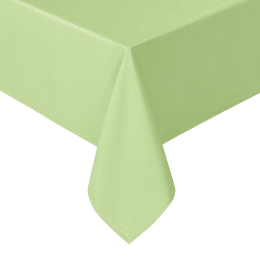 Hiasan Light Sage Tablecloth for Rectangle Tables - Waterproof and Spillproof Washable Fabric Table Cloth for Dining Room Kitchen Party, 60 x 120 Inch