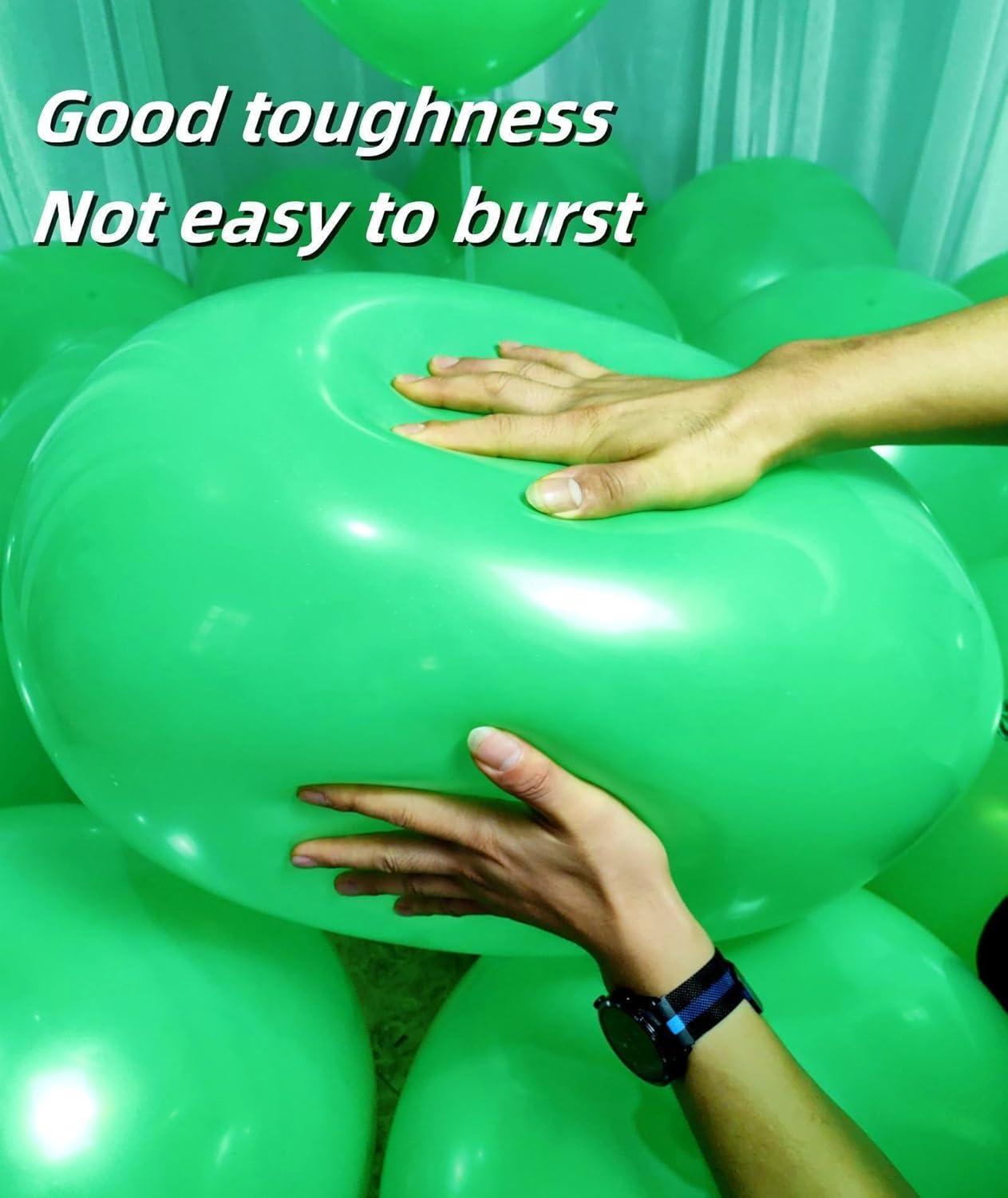 90 Pack Green Balloons 18 inch Green Latex Large Balloons for Party Decorations and Events ZWZLIULIAN