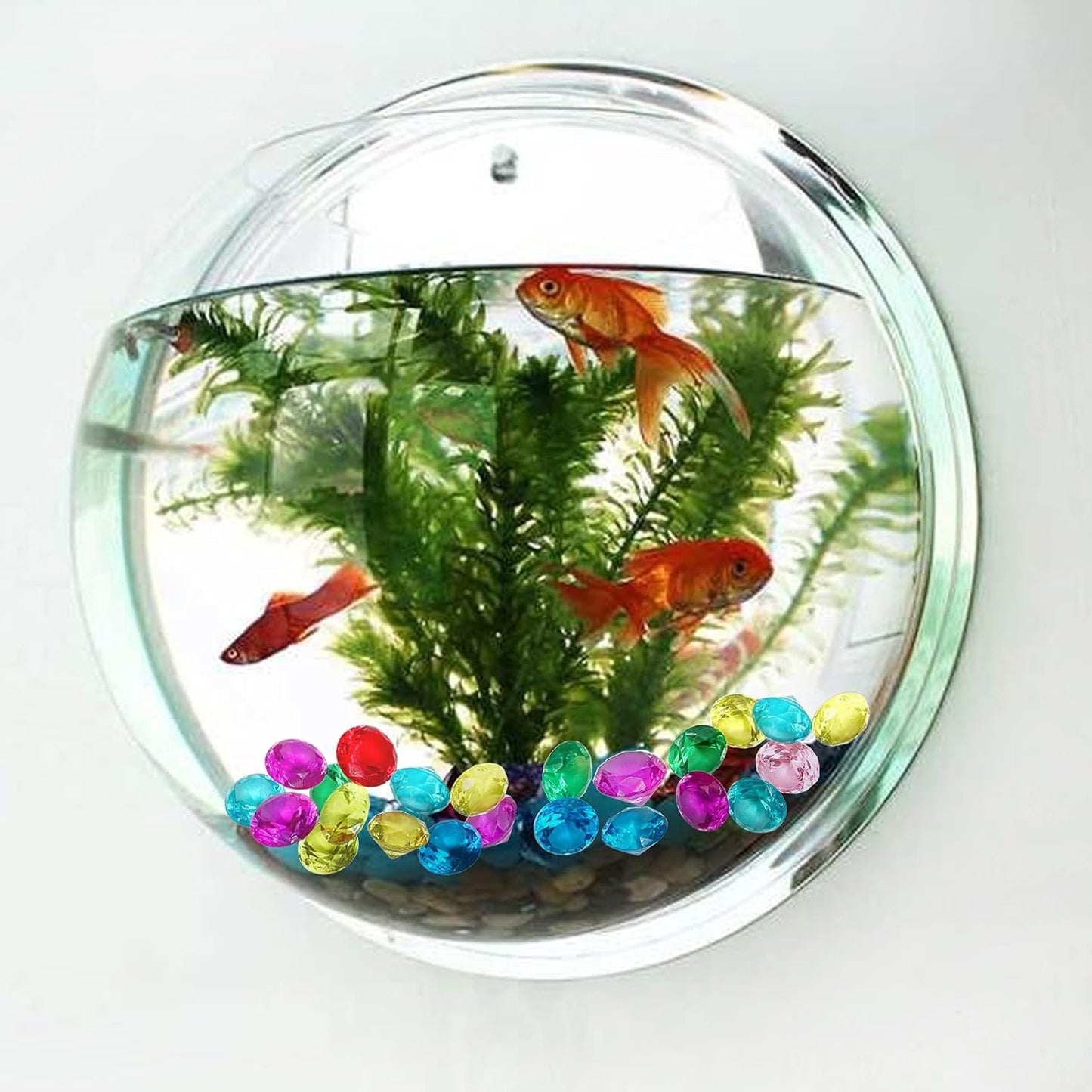 Fake Diamond Valentine's Day Decoration, 280 pcs Multicolor 20 mm Acrylic Diamond for Table Scatters Vase Fillers, Valentines Day Decor