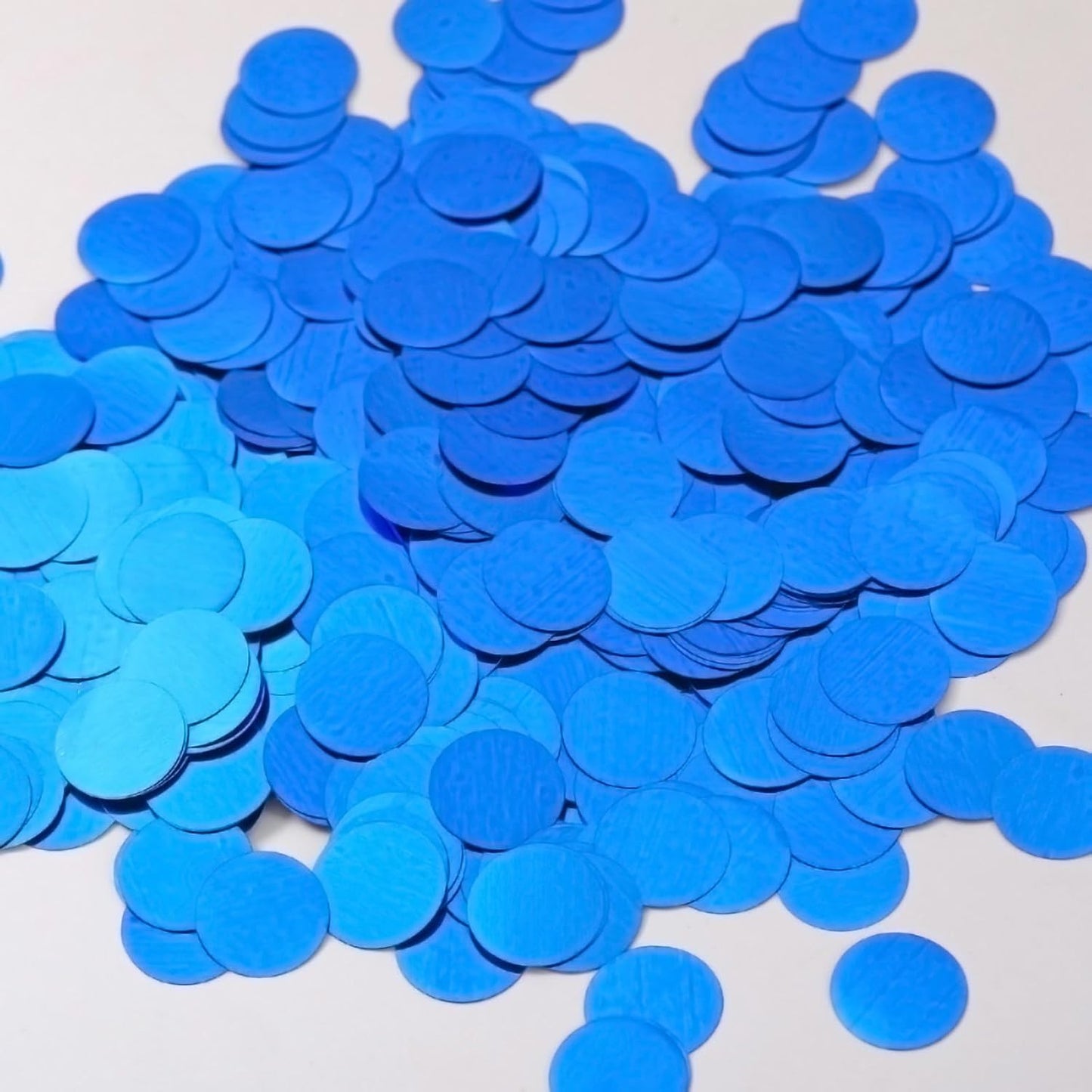 Blue Confetti Balloons, 25 Pcs Thickened 12 Inch Clear Latex Balloon with Confetti Inside for Graduation Decorations Engagement Bridal Shower Party Baby Shower Birthday Party Decoration Supplies