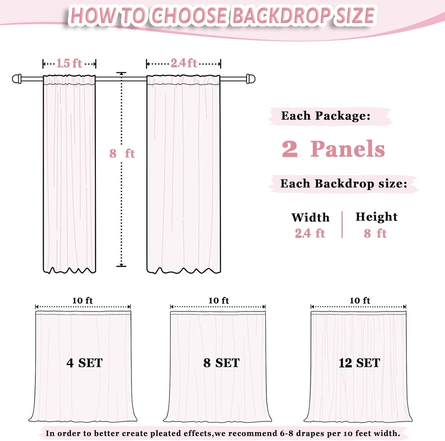 DUOBAO Sheer Curtains 2 Panels Light Gray 29x96 Inches - Voile Chiffon Drapes with Rod Pocket for Living Room Bedroom, Airy Window Curtains (W58 x L96, Grey)