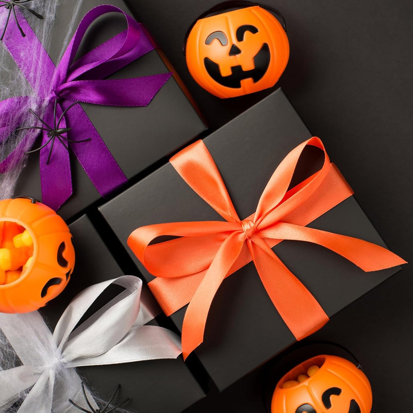 Vanhench 36" x 2400" (200') Black Wrapping Paper for Halloween/Birthday/Gifts/Bouquet Flower/Crafts, Black Construction Art Paper for Poster Bulletin Board