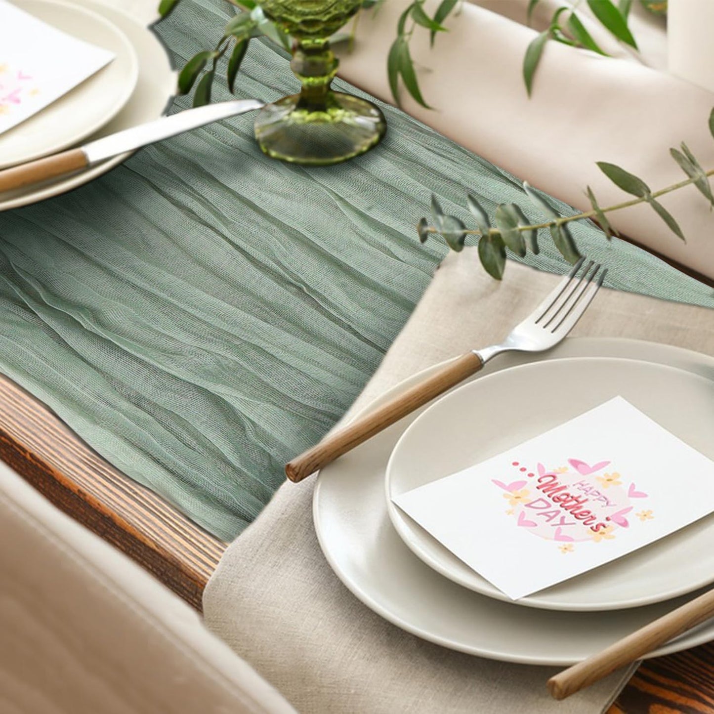 12 Pack Cheesecloth Table Runner,10ft Rustic Sheer Runner Gauze Boho Wedding Decor Romantic Table Runner for Wedding Bridal Shower Birthday Party