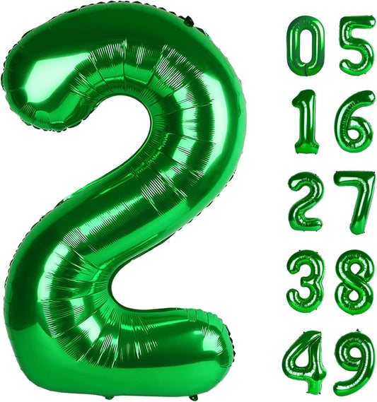 Green number balloon 2026