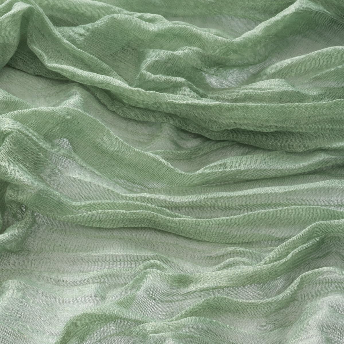 MLMW 6 Pack Sage Green Table Runner Cheesecloth Boho Gauze Rustic Cheese Cloth Table Runner 160 inch Sheer 13.3ft for Wedding Party Baby Bridal Shower Birthday