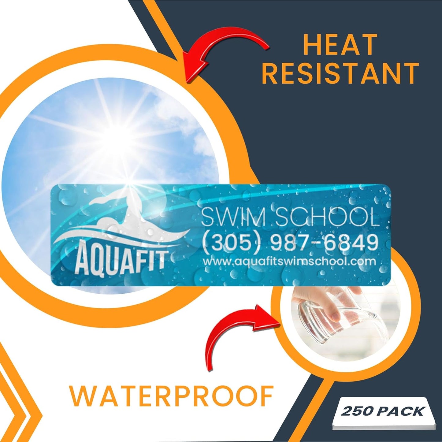 Magnet Me Up Custom 10x3 Inch Rectangle Magnet, 250 Pack, Customizable for Businesses, Personal Use, Choose Your Text, Upload Image, Magnetic Vinyl for Car and Any Magnetic Surface, Crafted in USA