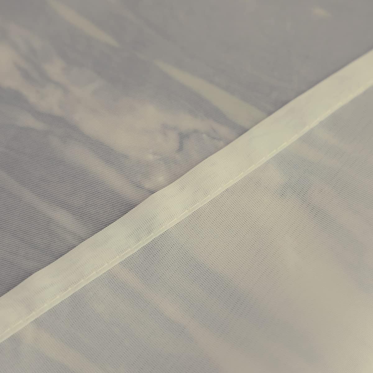 Window Beige Sheer Curtains 84 Inches Long 2 Panels Sheer Curtain Basic Rod Pocket Panel for Bedroom Children Living Room Yard Kitchen (Beige, 52" W x 84" L | 2 pcs)