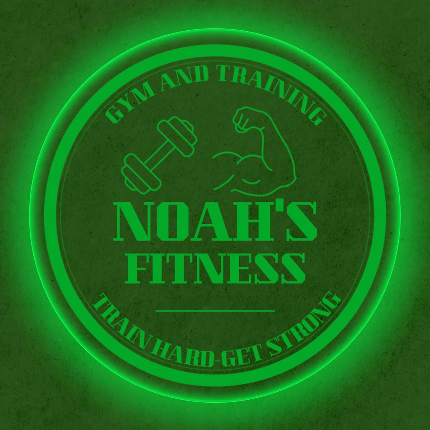 Custom Gym LED Sign – Personalized Color Changing Acrylic Wall Decor for Home Gym, Workout Room, or Man Cave (Gym, 16 INCHES)
