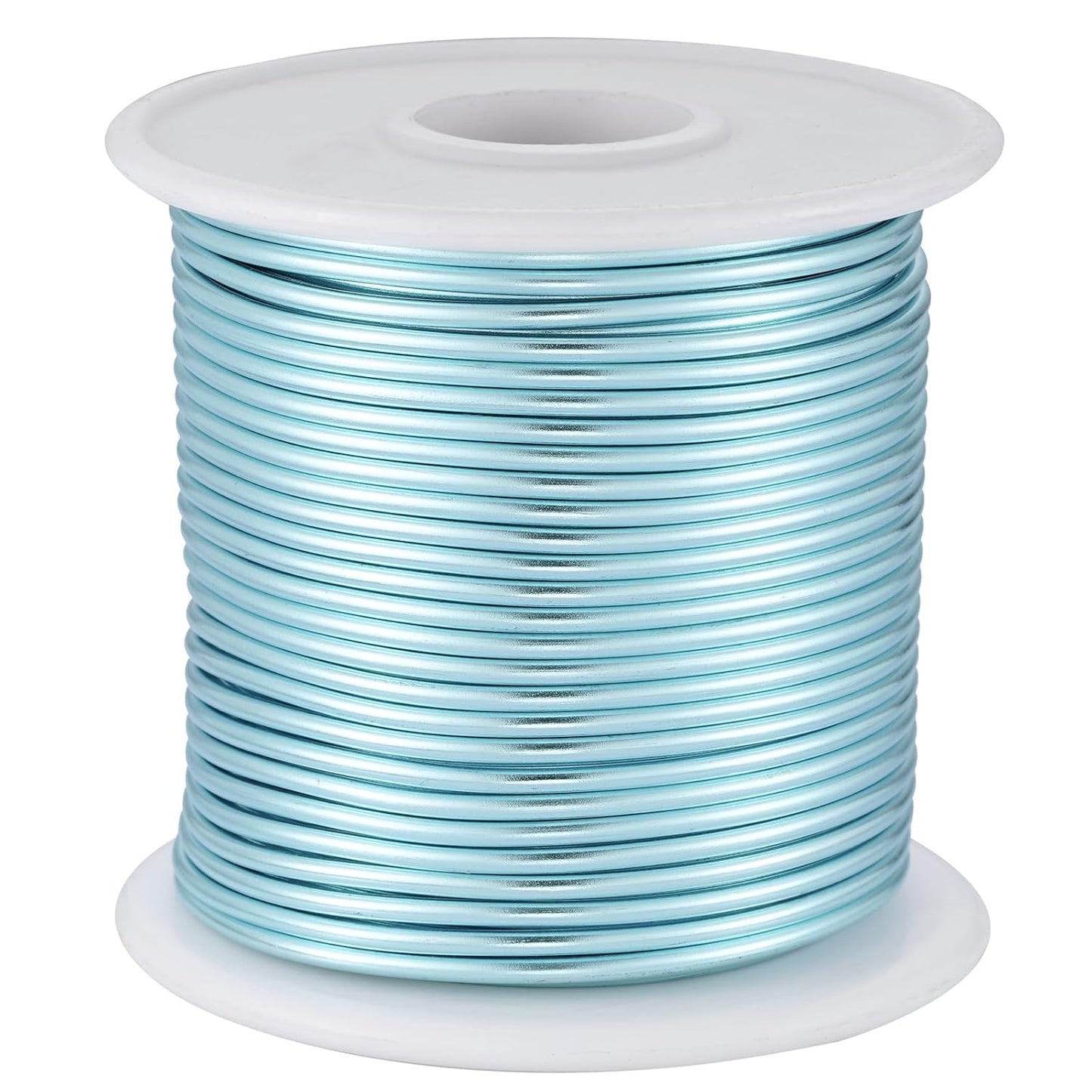 12 Gauge Ice Blue Aluminum Craft Wire (105FT) - Anodized for Jewelry Making, Beading Floral, Plant Gardening, Sculpting & Modeling Craft Wire (Ice Blue #24, 2mm)