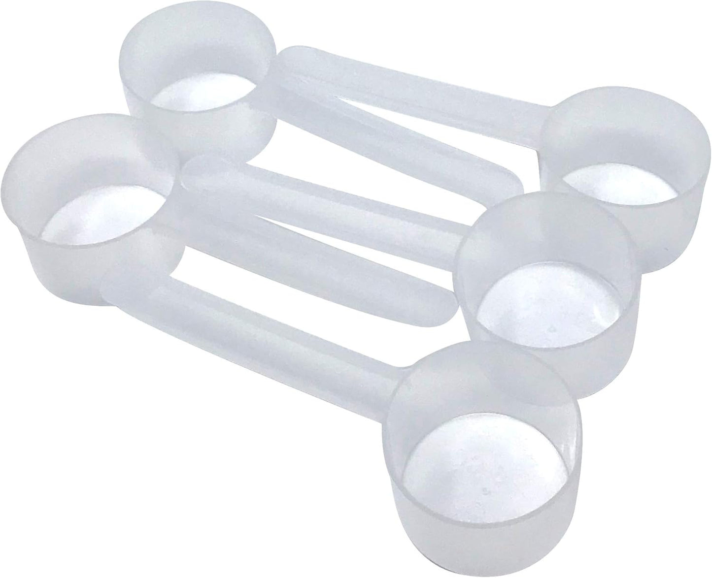 39 mL (8 Teaspoon | 1.32 Oz. | 2.63 Tablespoon) Long Handle Scoop for Measuring Coffee, Pet Food, Grains, Protein, Spices and Other Dry Goods (Pack of 5)