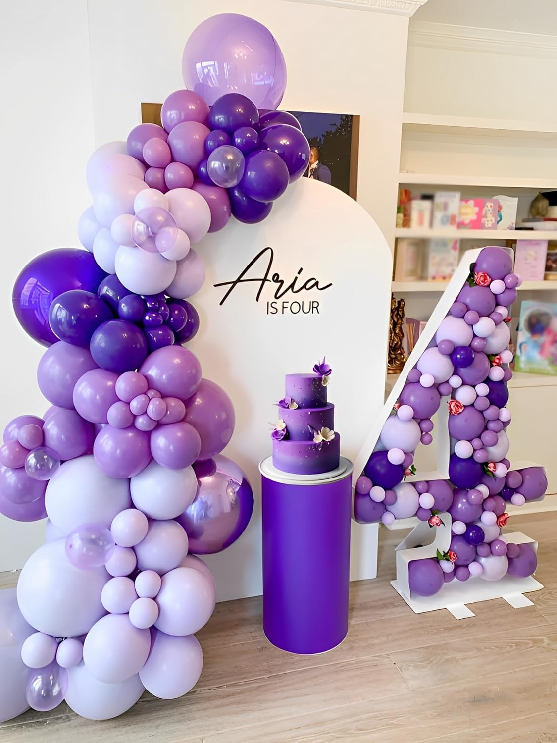 Purple Balloons Royal Purple Balloon, 50PCS Metallic Purple Confetti Latex Balloons Party Decorations 12 Inch for Birthday,Graduation,Bridal Shower,Wedding Decorations