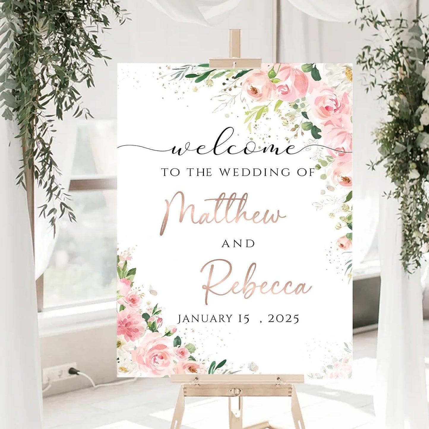 Welcome To Our Wedding Sign, Wedding Decorative Signage, Wedding Memorial Table Sign, Wedding Shower Sign, Wedding Signs For Ceremony And Reception