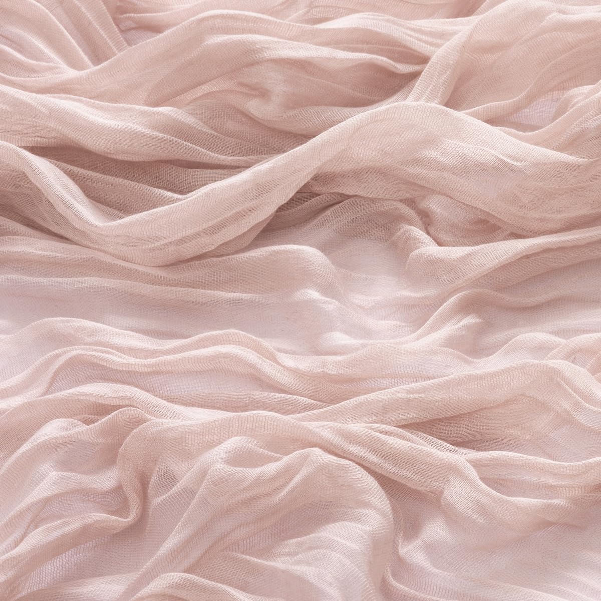 MLMW 6 Pack Pink Cheesecloth Table Runner Boho Gauze Rustic Cheese Cloth Table Runner 160 inch Sheer 13.3ft for Gender Reveal Wedding Party Baby Bridal Shower Birthday