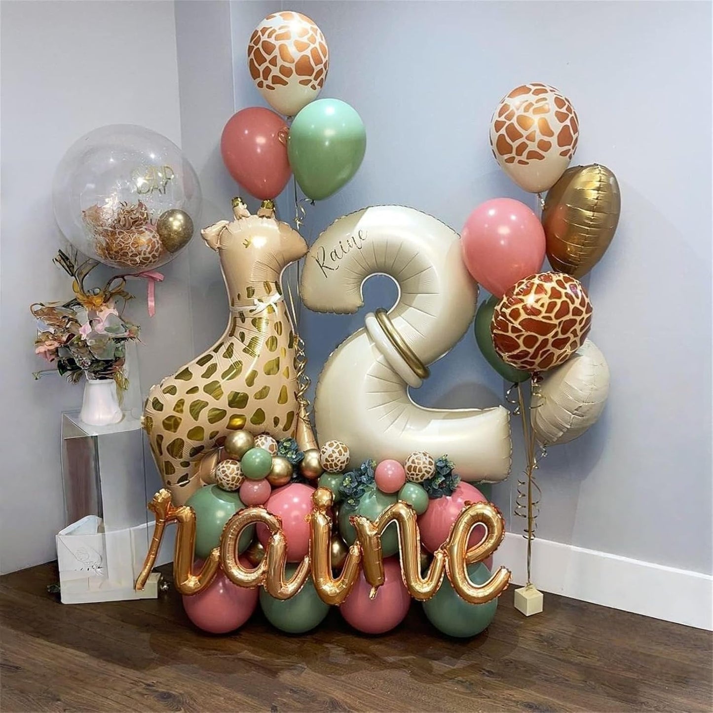 40'' Beige Number 7 Balloons, Giant Self Inflating Cream Foil Number Balloons Set 0-9, Large White Sand Digital 7 Helium Balloon for Girls Boys 7th Birthday Party Decorations Anniversary Supplies