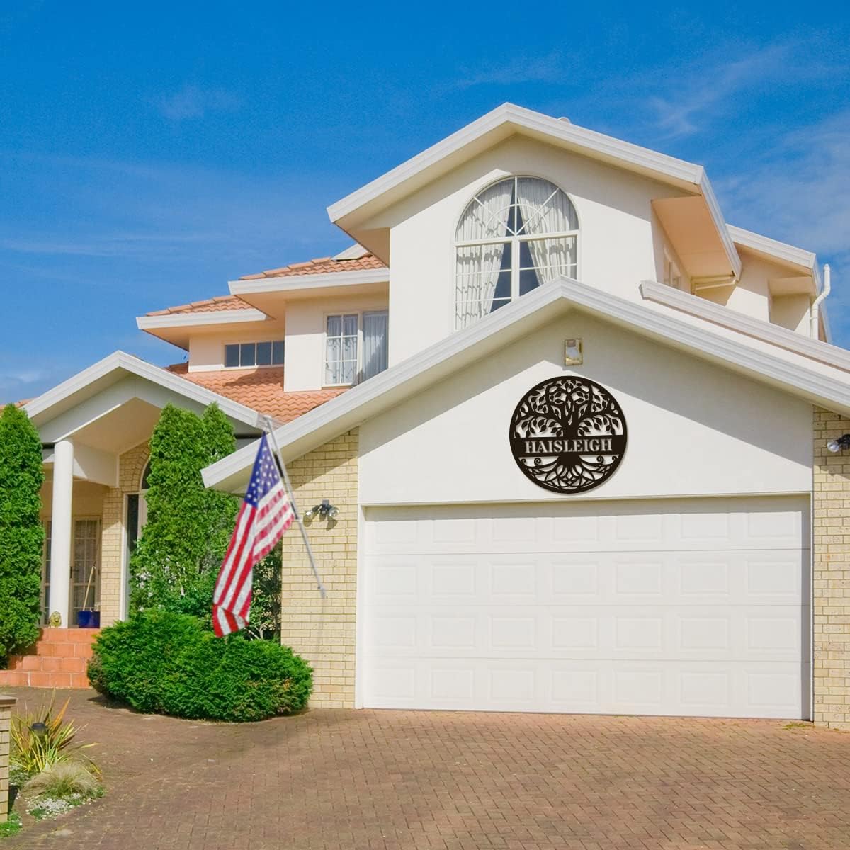 Personalized Tree of Life Metal Sign, Family Name, Custom Monogram Wall Decor, Outdoor Housewarming Gift, Wedding Gifts