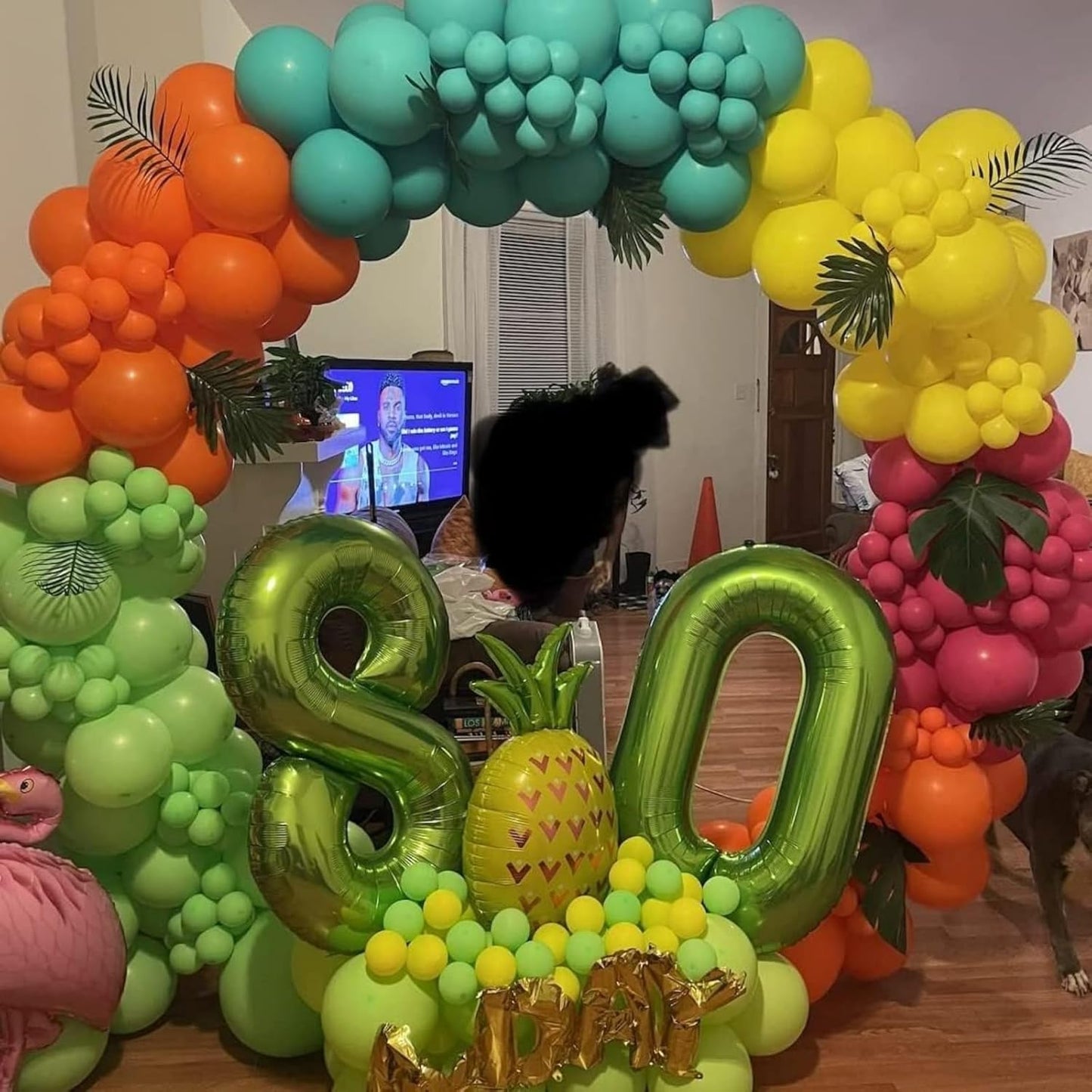 40 Inch Green Large Number Balloons Set 0-9, Self Inflate Foil Number 0 Helium Balloons for Boys Girls, Big Digit 0 Balloons for Women Men Jungle Safari Birthday Party Anniversary Supplies Decorations