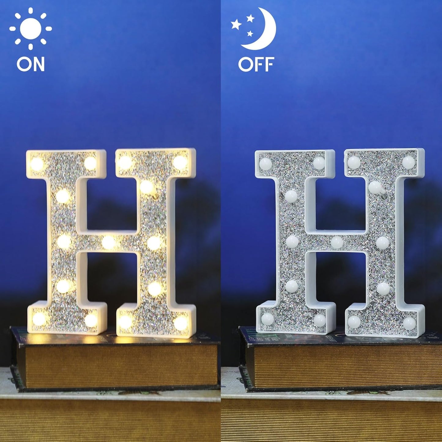 Light Up Letters - Marquee Light Signs for Table Decorations, Prom, Events, or Engagement Party - Alphabet & Number Lighted Letters