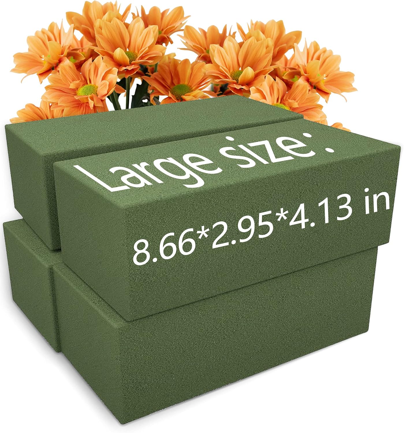 Max Shape Floral Foam Blocks Large 9 Inch,Wet Flower Foam Bricks,Floral Foam for Artificial Flowers and Wedding Holiday Decorations (4)