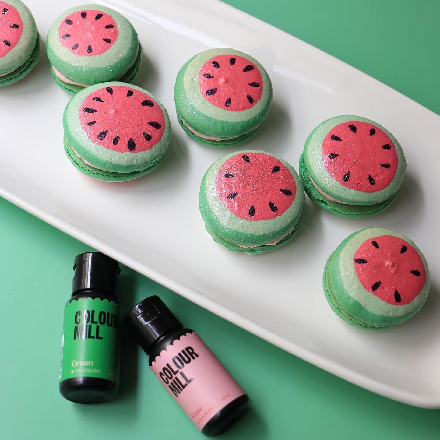 Colour Mill Aqua Blend Water-Based Food Coloring, 20 Milliliters Green