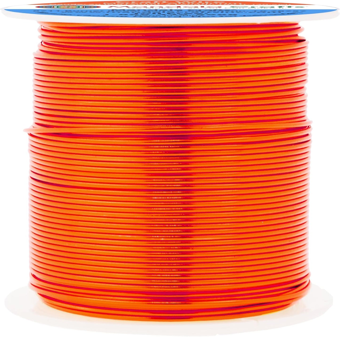 Mandala Crafts 20 Gauge Anodized Aluminum Craft Wire for Jewelry Making - 100 FT Colored Flexible Burnt Orange Wire - Bendable for Bonsai Armature Crafting Sculpting