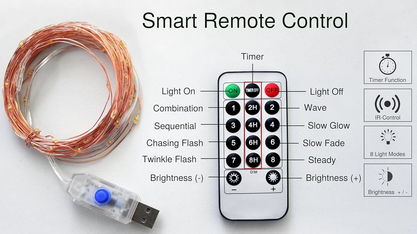 FiveSeasonStuff Product Image 29 Ft 4 Pack Cream White Rose Silk Flower Garland Artificial Flowers Decoration Hanging Floral with 66 feet String Lights