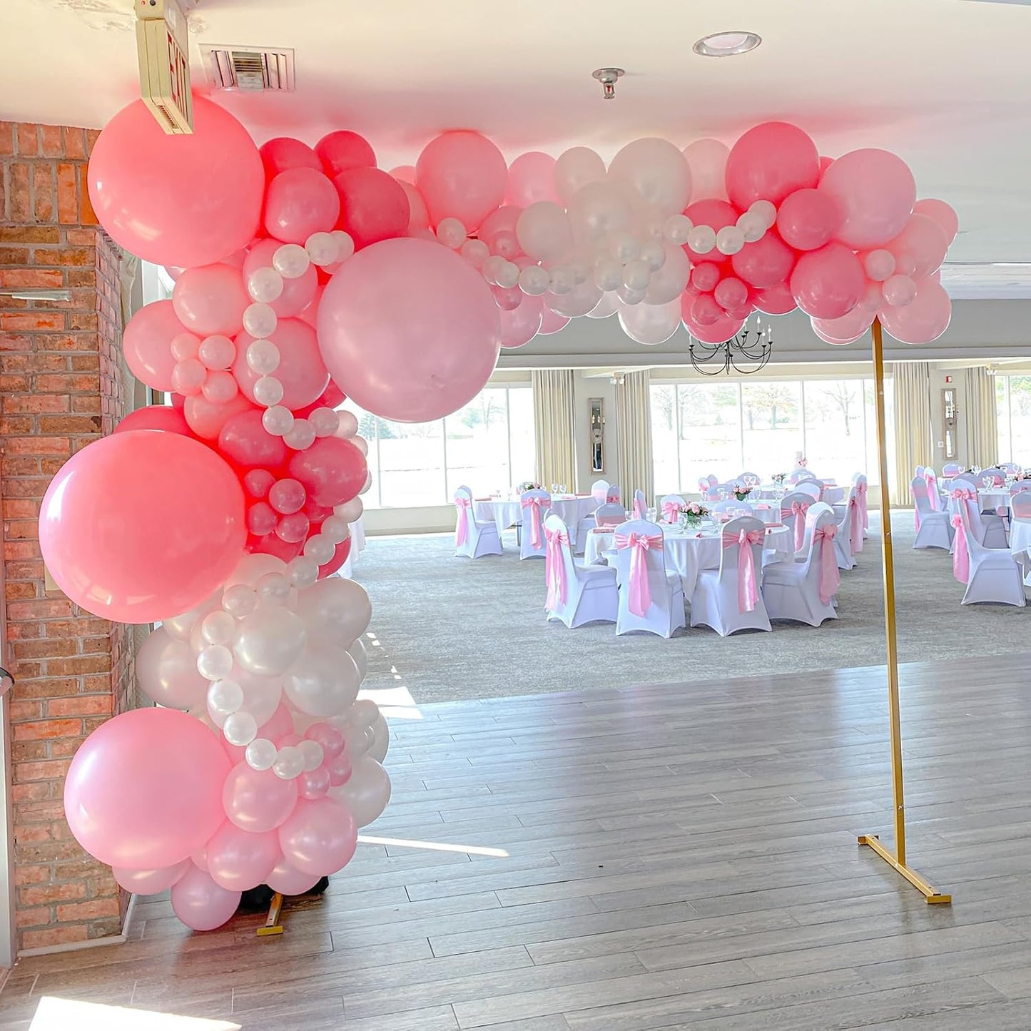 90pack Light Pink Balloons Different Size 18/12/10/5 Inch Pastel Pink Balloon Garland Arch Kit for Boys Girls Birthday Party, Baby Shower, Wedding, Gender Reveal, Baby Shower Decorations