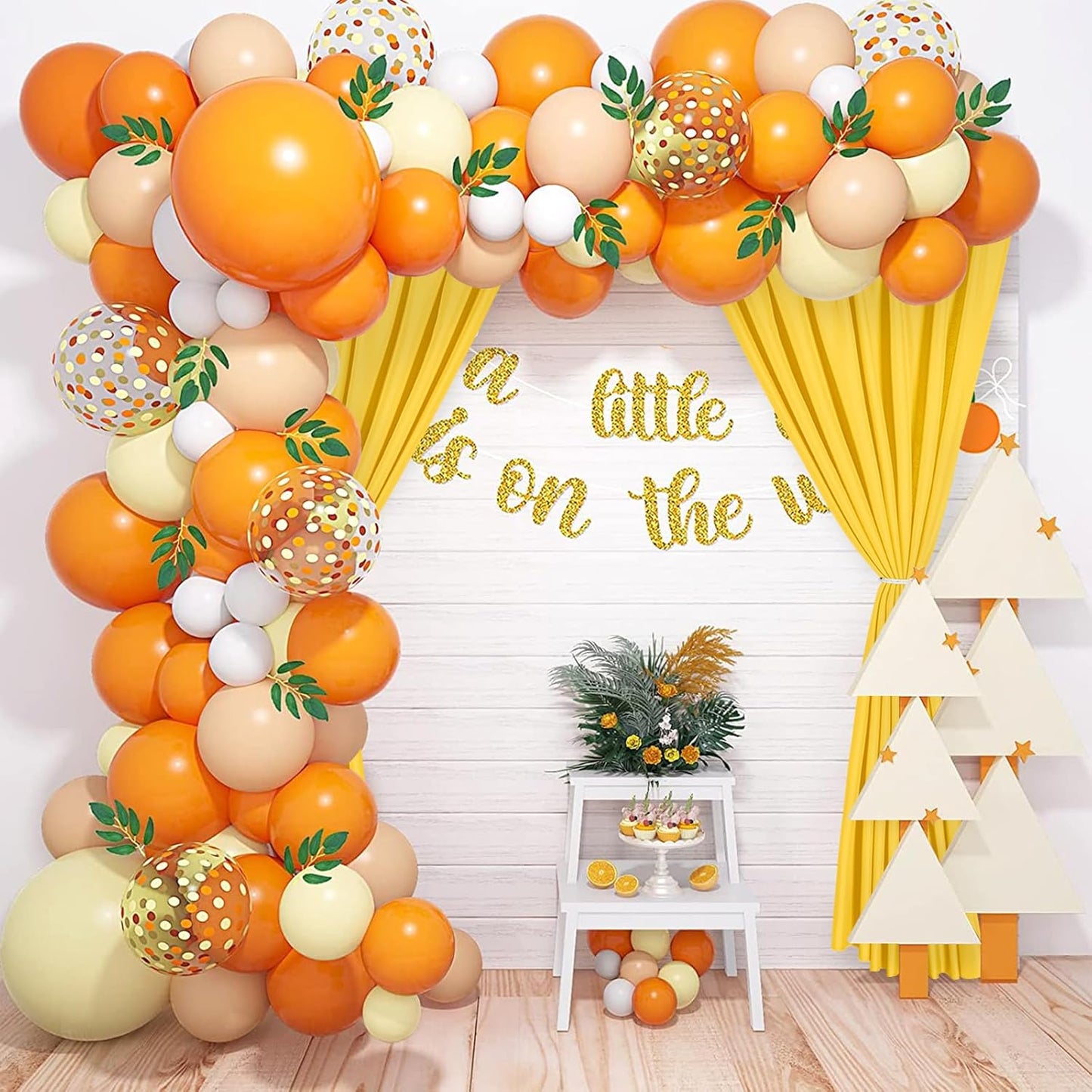 DWCN 10x7 FT Backdrop Curtains for Parties, Photography Backdrop Drapes with Rod Pockets for Wedding Decorations Stage Birthday Family Gatherings, 2 Panels 5ft x 7ft, Yellow