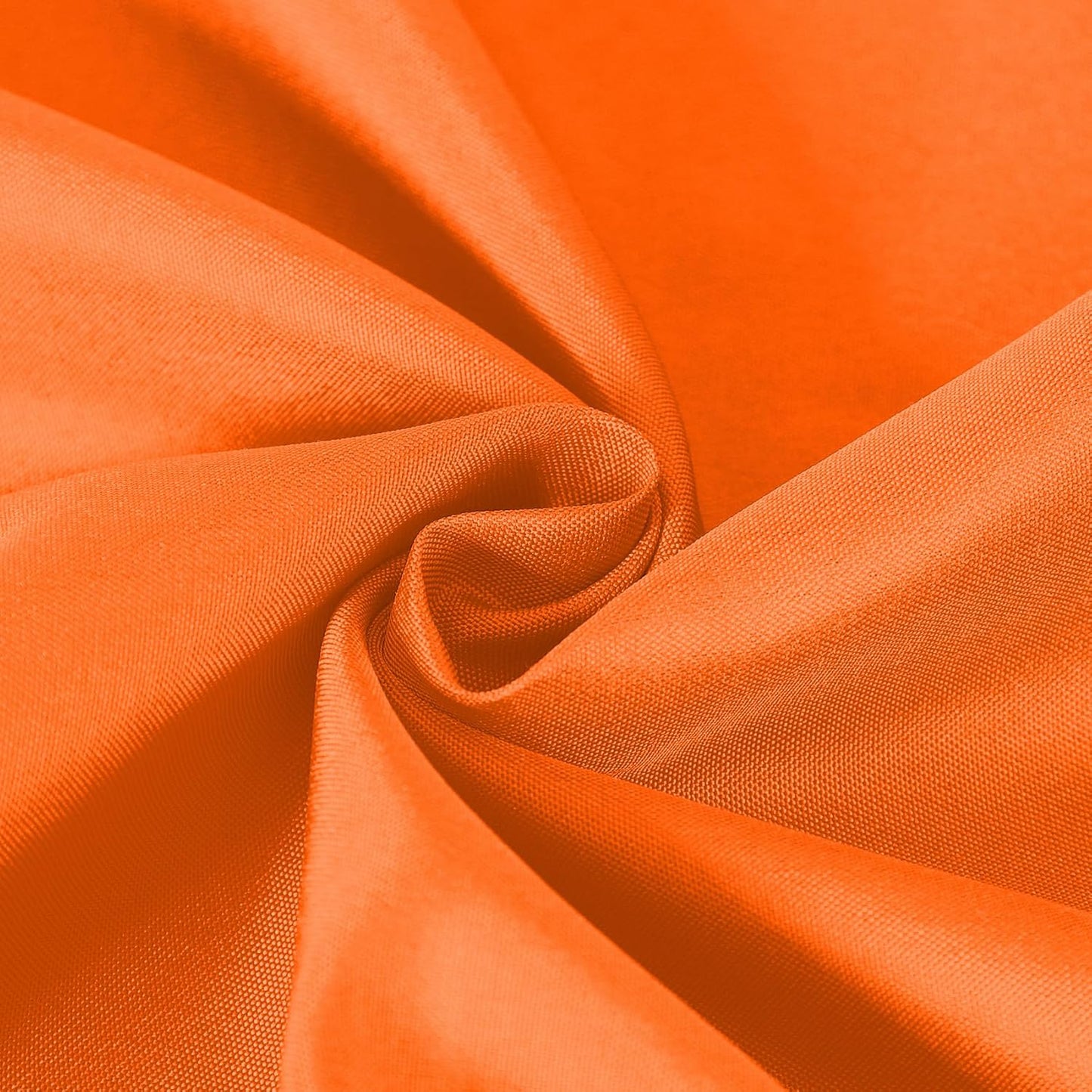 108 inch Round Tablecloth Washable Polyester Table Cloth Decorative Table Cover for Wedding Party Dining Banquet（108 inch,Orange）
