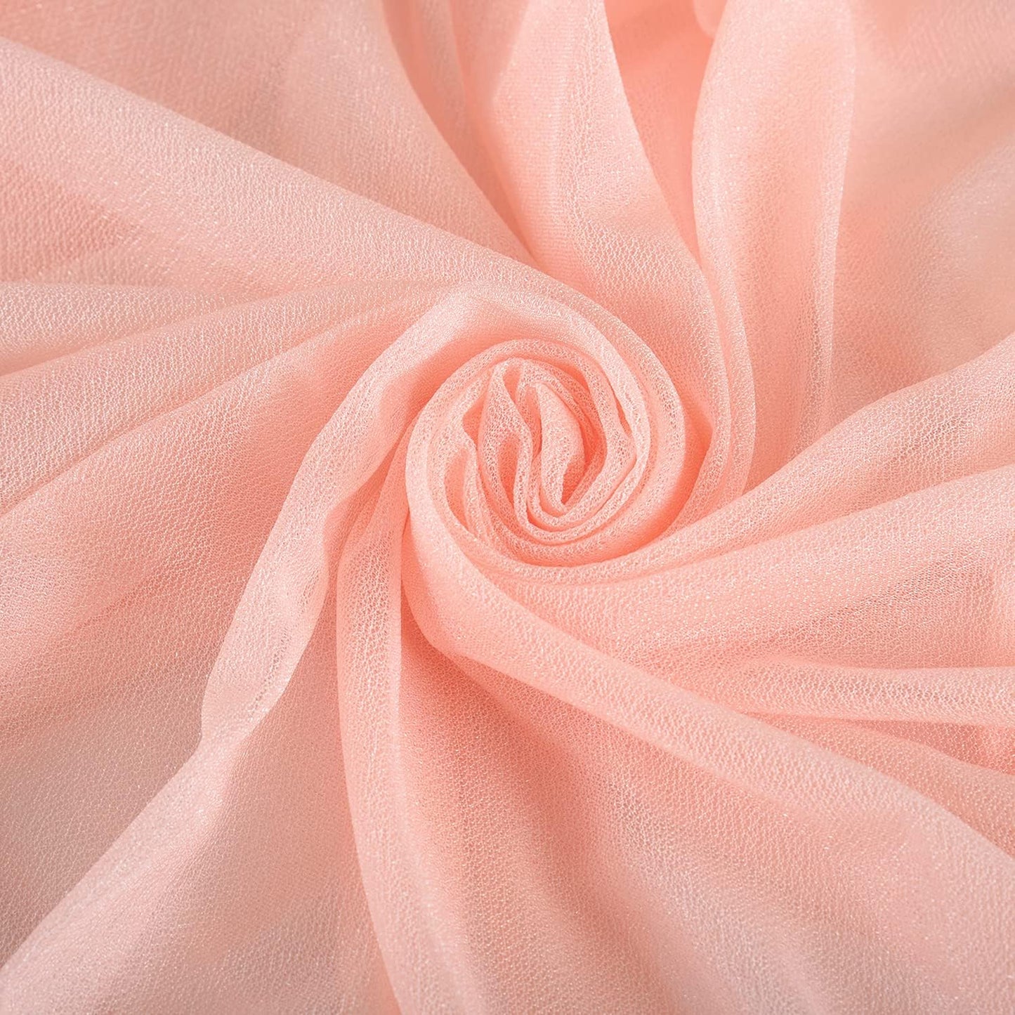 Arch Drapes for Wedding Arch Draping Fabric Blush Sheer Backdrop Curtain for Ceremony Bridal Party Decor 19Ft Length x 28" Width 2 Panel