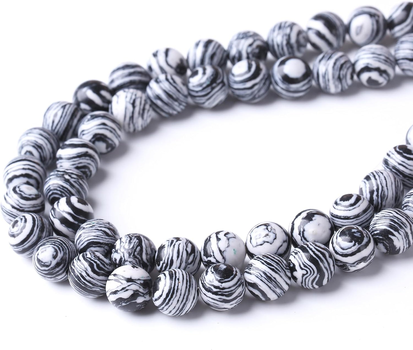 Black Peacock Turquoise Stone Beads Gemstone Round Crystal Energy Jade Beads Stone Beads for Jewelry Making DIY Bracelet Necklace Jewelry Making 1 Strand 15.5inch 4MM