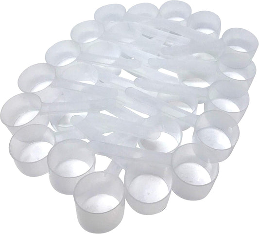 53 mL (1.8 Oz. | 3.58 Tablespoon) Long Handle Scoop for Measuring Coffee, Pet Food, Grains, Protein, Spices and Other Dry Goods (Pack of 25)