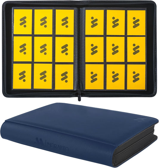 Card Binder 9 Pocket,Trading Card Binder Holds up to 360 Cards with 20 Sleeves,Zipper Card Holder Album Compatible with TCG Card/Game Cards/Sports Card