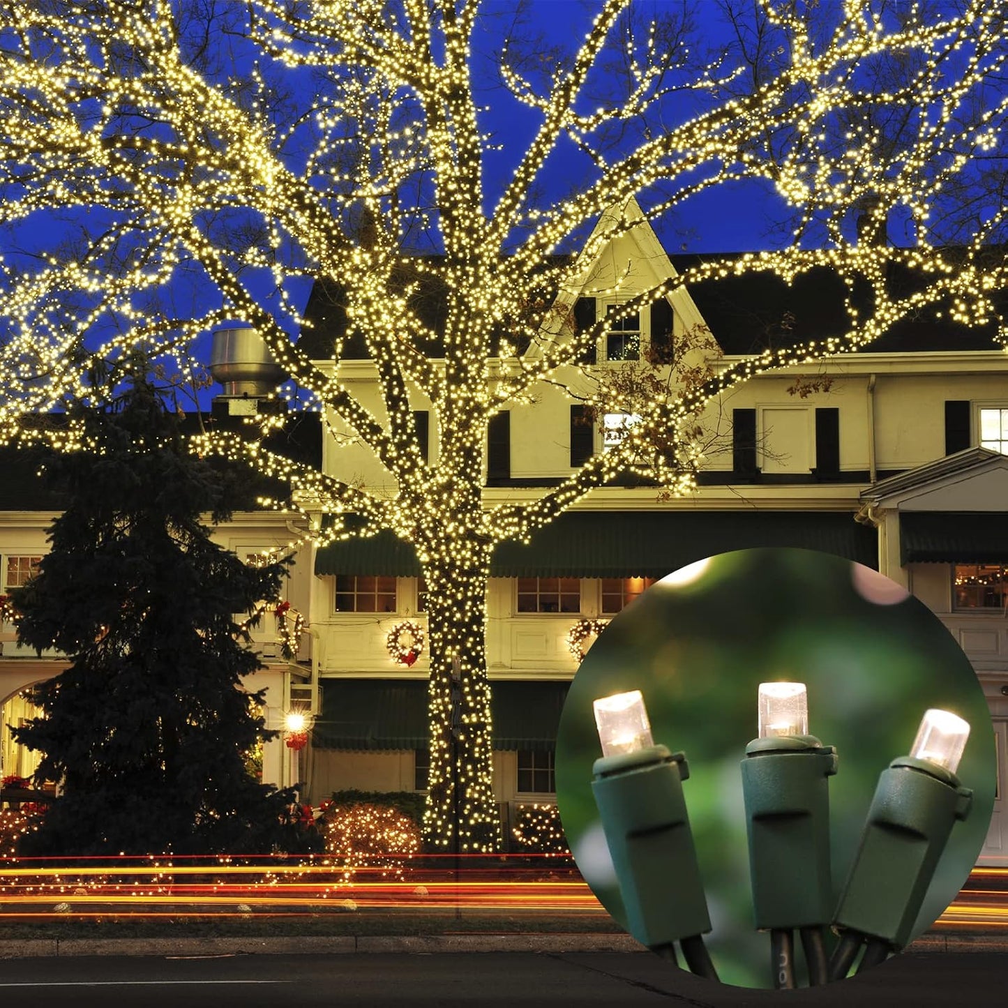 100 Count Warm White - String Lights - 21.6FT LED Christmas Lights, Mini led Lights for Indoor Outdoor Home Holiday Party Wedding Independence Day Decoration