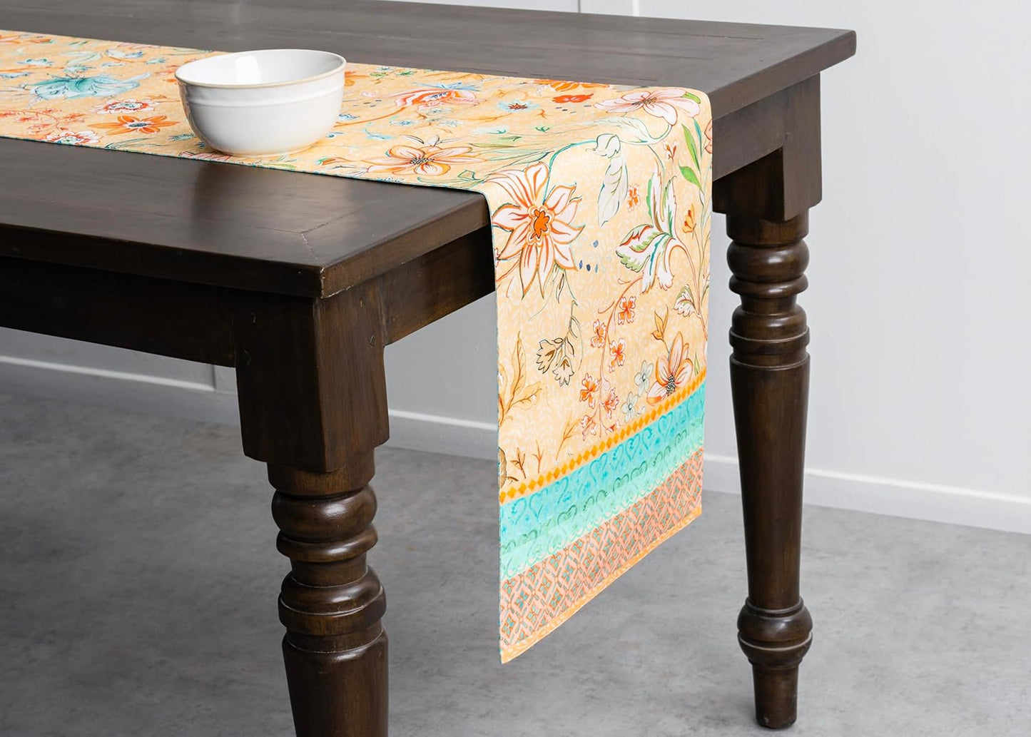 Maison d' Hermine Table Runner 100% Cotton Double Layer Table Runners 72 inches Long Decorative for Home Kitchen Dining Party Wedding Bridal Shower Spring Summer (Luxury Loft – Peach, 14.50" x 72")