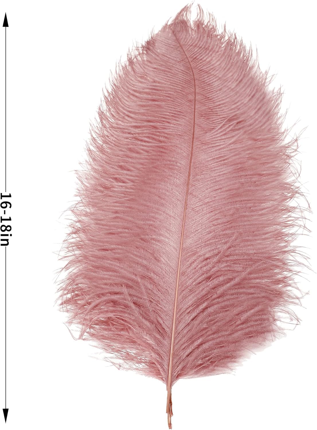 Larryhot Pink Ostrich Feathers Bulk- 16-18 inch 10pcs Feathers for Cfafts,Wedding Party Centerpieces, and Home Decorations (Lotus Pink)