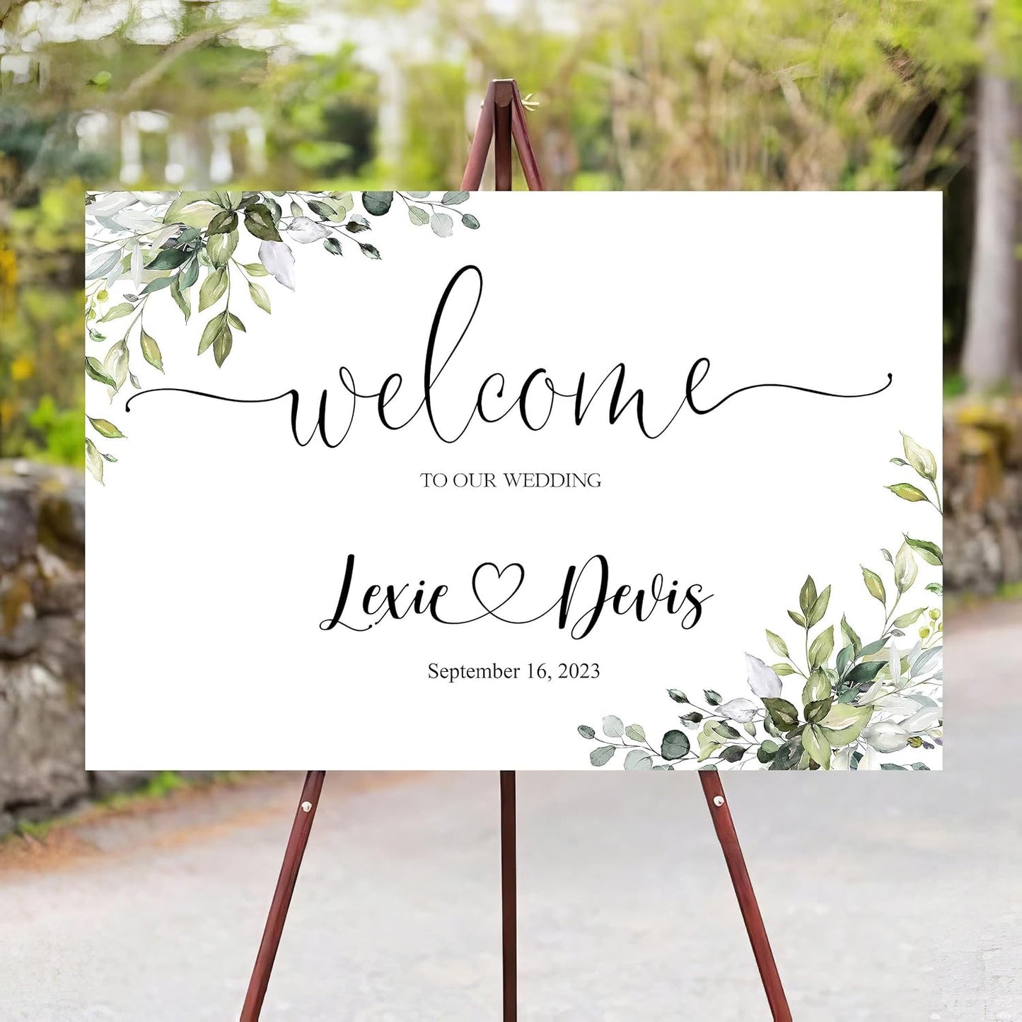 Wedding Welcome Sign, Personalized Custom Wedding Sign, Printed Wedding sign