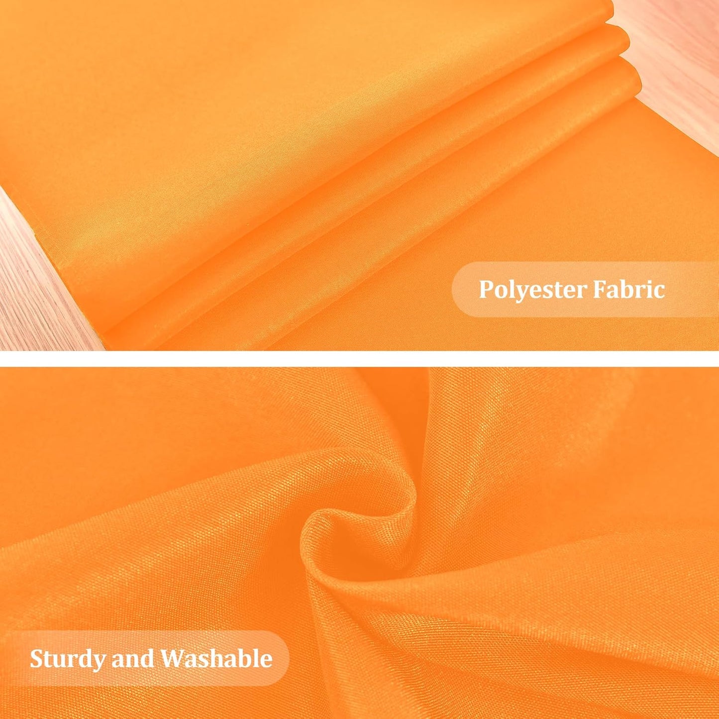 Farmhouse Orange Table Runner Dining Table Runners 72 Inches Long Coffee Table Runner for Dresser Living Room Bedroom Holiday Party Banquet 12X72 Inch