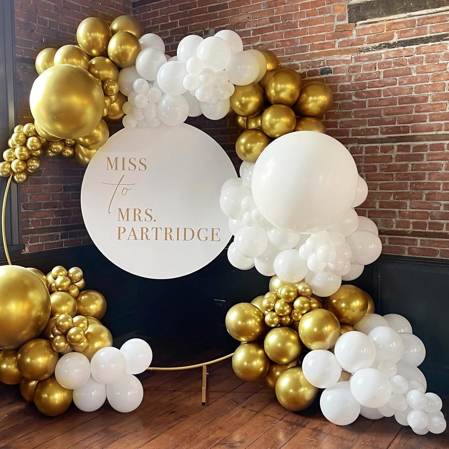 110pcs Gold Balloons 12 Inch Metallic Chrome Gold Balloon Garland Arch Kit for Birthday Baby Shower Anniversary Graduation Wedding Party Decorations