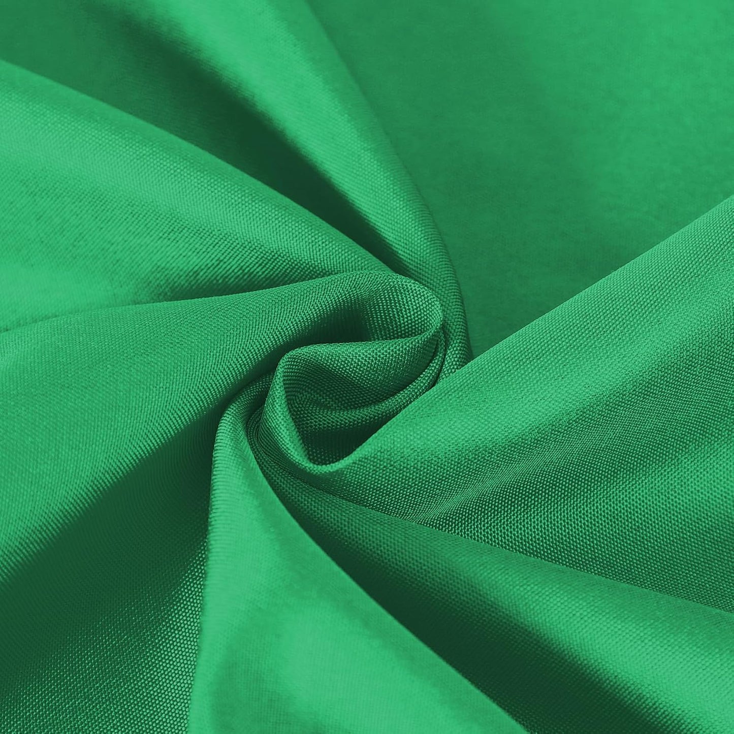 132 inch Round Tablecloth Washable Polyester Table Cloth Decorative Table Cover for Wedding Party Dining Banquet（132 inch,Emerald）