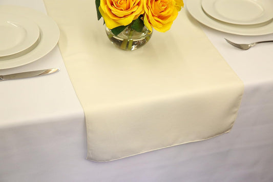 Polyester Wedding Table Runner 14" x 72" (Ivory)