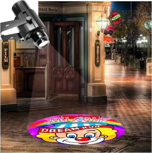 Custom Logo Projector Lights Custom GOBO projectors for Store Business or Wall Outdoor Waterproof ip67 HD led for Shop Advertising and Wedding 35W