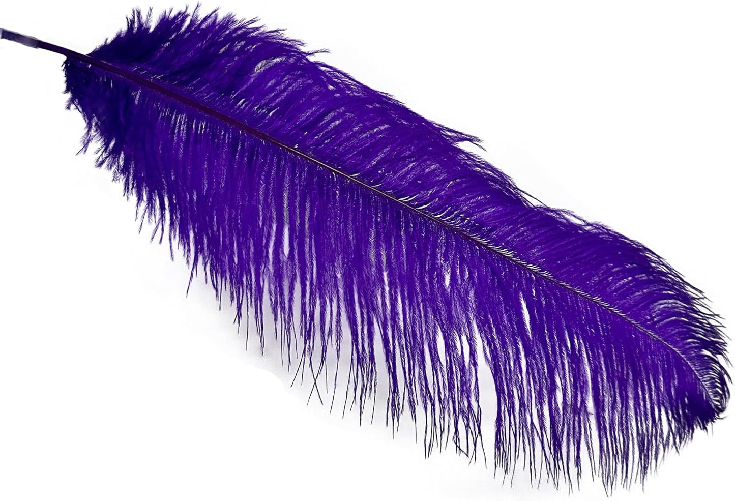 Happy Feather 16-18 inch Purple Ostrich Feathers Craft for Wedding Party Centerpieces Home Decoration DIY Craft Pack of 10